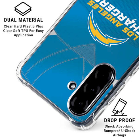 NFL Los Angeles Chargers Team Jersey Galaxy A36 5G Clear Case