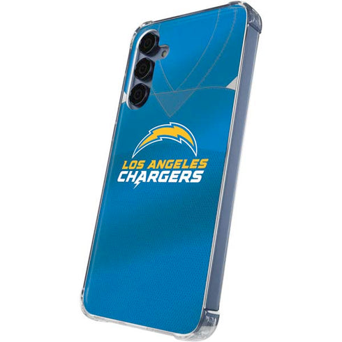 NFL Los Angeles Chargers Team Jersey Galaxy A55 5G Clear Case