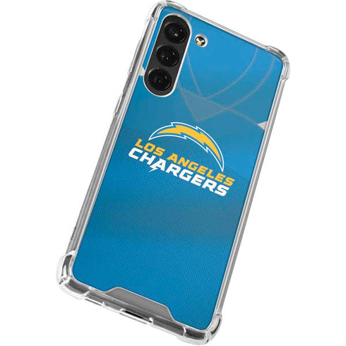 NFL Los Angeles Chargers Team Jersey Galaxy S24 FE Clear Case