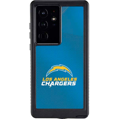 NFL Los Angeles Chargers Team Jersey Galaxy S24 Ultra Waterproof Case