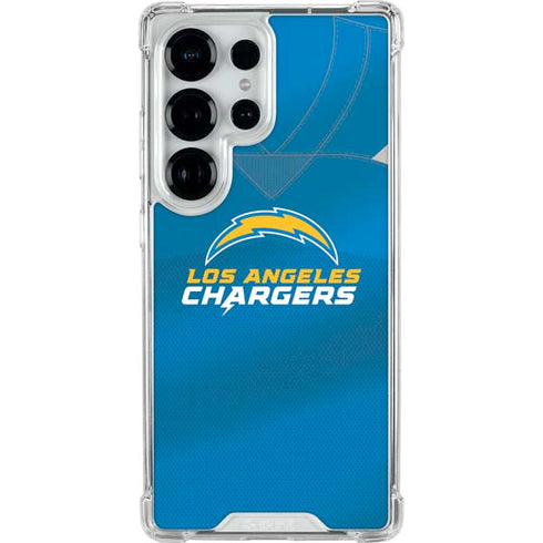 NFL Los Angeles Chargers Team Jersey Galaxy S25 Ultra Clear Case