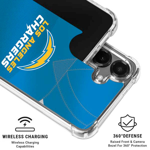 NFL Los Angeles Chargers Team Jersey Galaxy S26 Clear Case