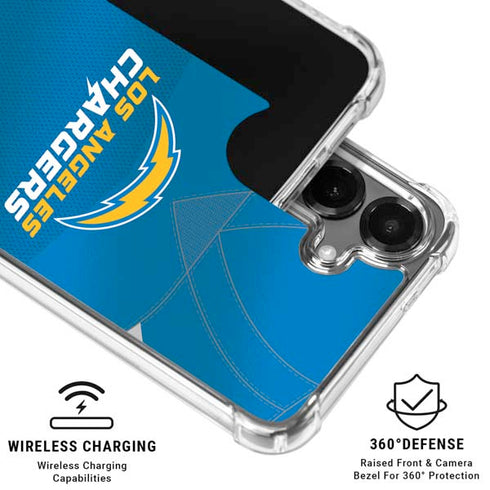 NFL Los Angeles Chargers Team Jersey Galaxy S26 Plus Clear Case