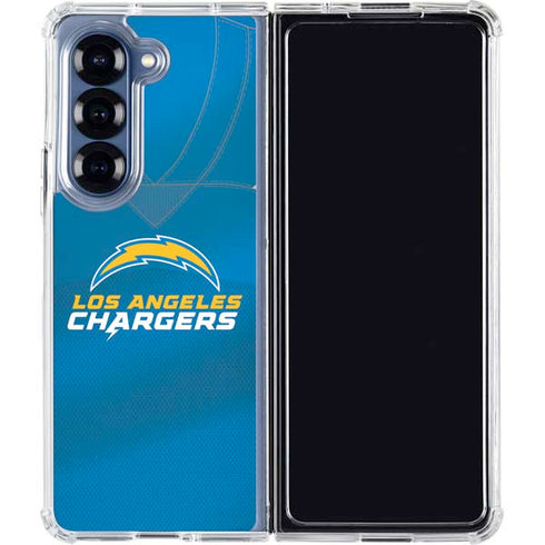 NFL Los Angeles Chargers Team Jersey Galaxy Z Fold6 Clear Case