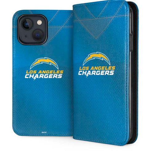 NFL Los Angeles Chargers Team Jersey iPhone 15 Plus Folio Case