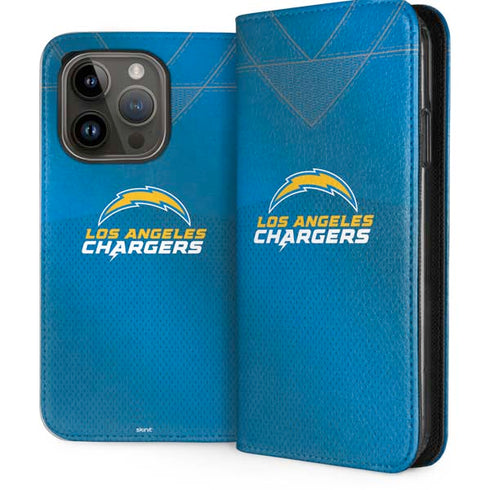 NFL Los Angeles Chargers Team Jersey iPhone 15 Pro Folio Case
