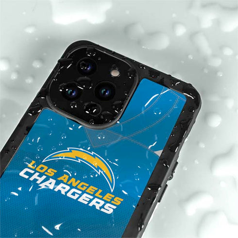 NFL Los Angeles Chargers Team Jersey iPhone 15 Pro Waterproof Case