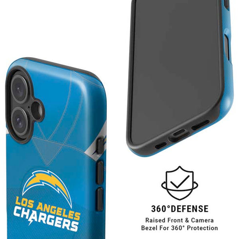 NFL Los Angeles Chargers Team Jersey iPhone 16 Plus Magsafe Impact Case