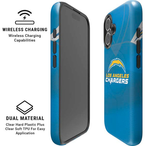 NFL Los Angeles Chargers Team Jersey iPhone 16 Plus Magsafe Impact Case
