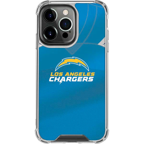 NFL Los Angeles Chargers Team Jersey iPhone 16 Pro Max Clear Case