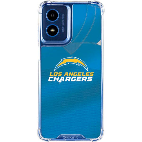 NFL Los Angeles Chargers Team Jersey Moto G 5G (2024) Clear Case