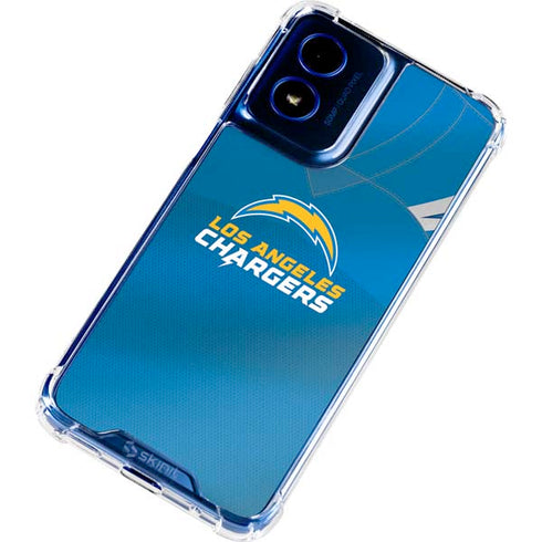 NFL Los Angeles Chargers Team Jersey Moto G 5G (2024) Clear Case