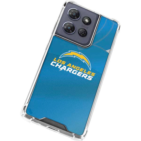 NFL Los Angeles Chargers Team Jersey Moto G Play 5G (2025) Clear Case