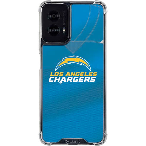 NFL Los Angeles Chargers Team Jersey Moto G Power 5G (2024) Clear Case