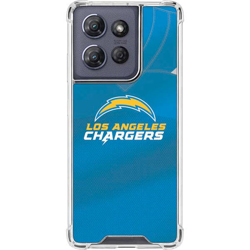 NFL Los Angeles Chargers Team Jersey Moto G Power 5G (2025) Clear Case