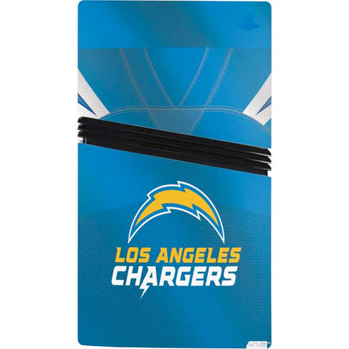 NFL Los Angeles Chargers Team Jersey PS5 Pro Console Skin