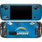 NFL Los Angeles Chargers Team Jersey Steam Deck Handheld Gaming Computer OLED Skin
