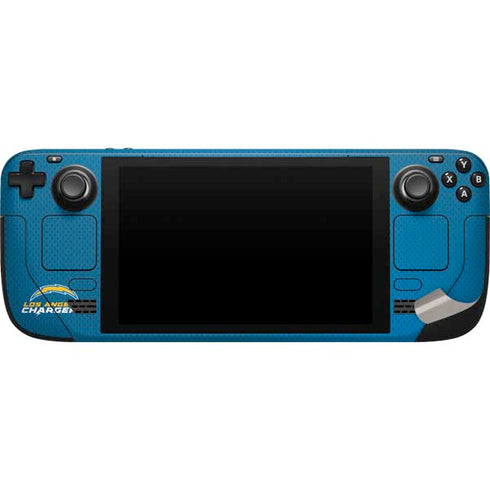 NFL Los Angeles Chargers Team Jersey Steam Deck Handheld Gaming Computer Skin