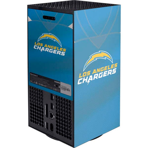 NFL Los Angeles Chargers Team Jersey XBox Series X Digital Edition Console Skin