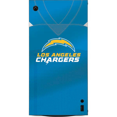 NFL Los Angeles Chargers Team Jersey XBox Series X Digital Edition Console Skin