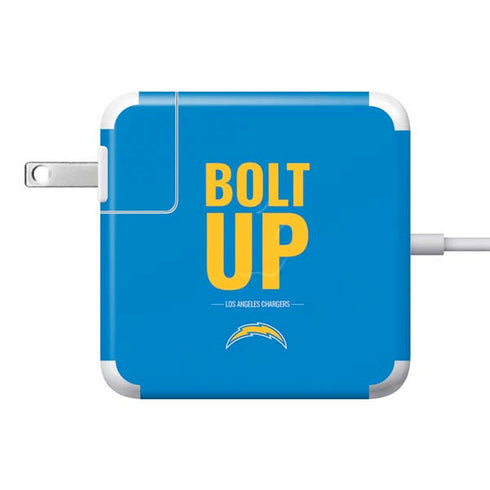 NFL Los Angeles Chargers Team Motto 85W Power Adapter (15 and 17 inch MacBook Pro Charger) Skin