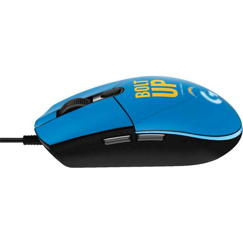 NFL Los Angeles Chargers Team Motto G203 Prodigy RGB Wired Gaming Mouse Skin