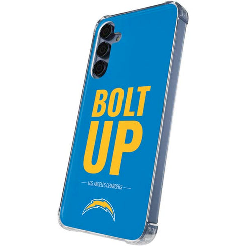 NFL Los Angeles Chargers Team Motto Galaxy A35 5G Clear Case