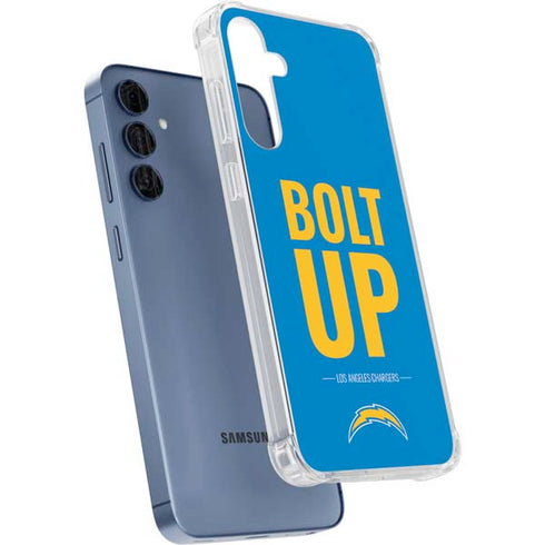 NFL Los Angeles Chargers Team Motto Galaxy A55 5G Clear Case