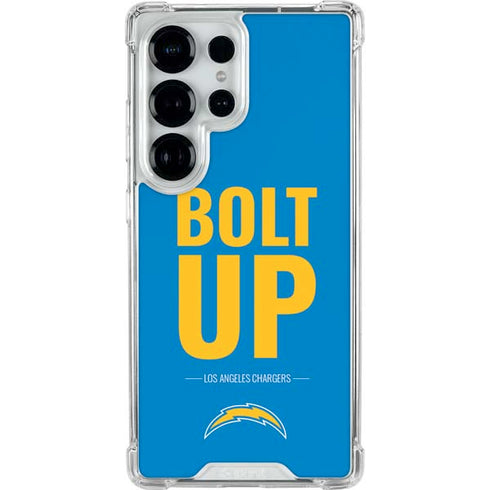 NFL Los Angeles Chargers Team Motto Galaxy S25 Ultra Clear Case
