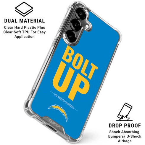 NFL Los Angeles Chargers Team Motto Galaxy S26 Plus Clear Case
