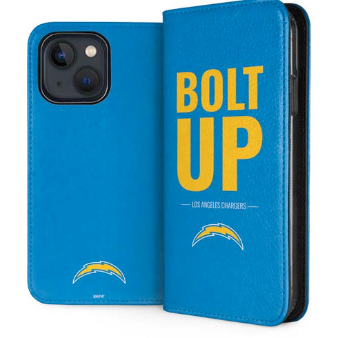 NFL Los Angeles Chargers Team Motto iPhone 15 Folio Case