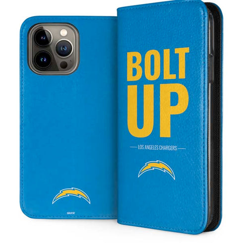NFL Los Angeles Chargers Team Motto iPhone 15 Pro Max Folio Case