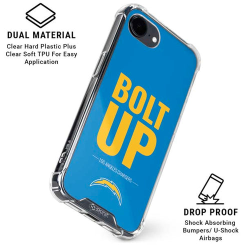 NFL Los Angeles Chargers Team Motto iPhone 16e Clear Case
