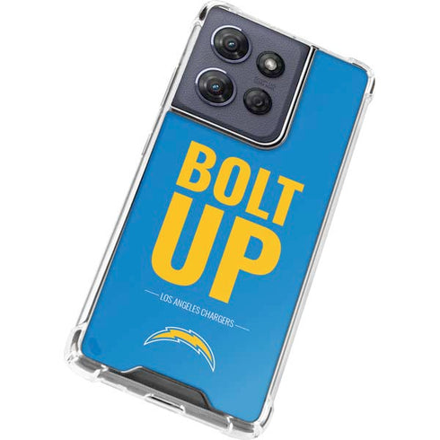 NFL Los Angeles Chargers Team Motto Moto G Play 5G (2025) Clear Case