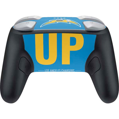NFL Los Angeles Chargers Team Motto Nintendo Switch 2 (2025) Pro Controller Skin