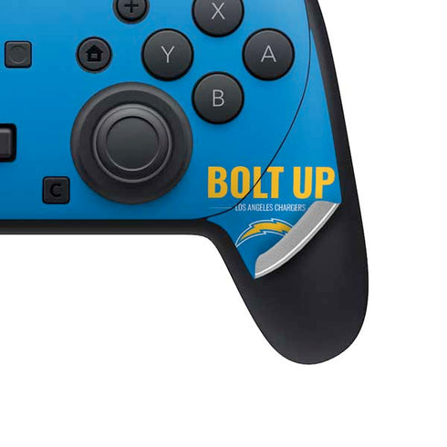 NFL Los Angeles Chargers Team Motto Nintendo Switch 2 (2025) Pro Controller Skin