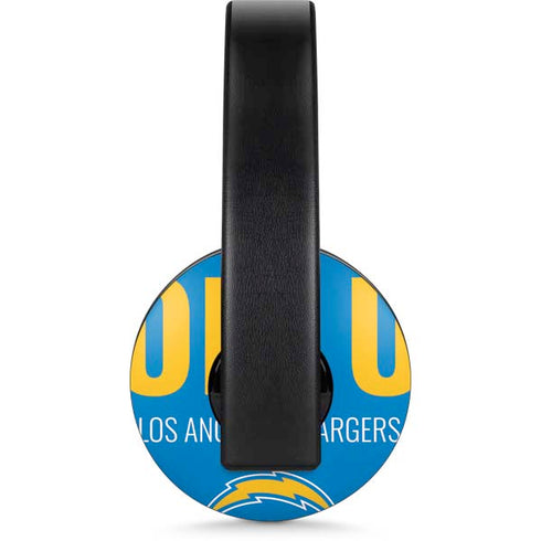 NFL Los Angeles Chargers Team Motto PlayStation 4 Gold Wireless Headset Skin