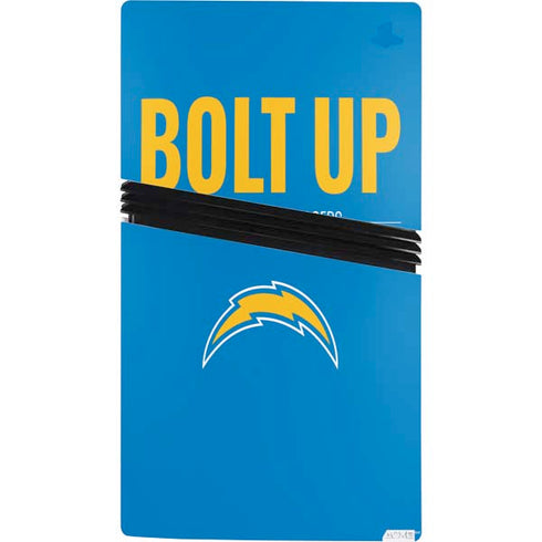 NFL Los Angeles Chargers Team Motto PS5 Pro Console Skin
