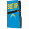 NFL Los Angeles Chargers Team Motto PS5 Pro Disk Console Skin