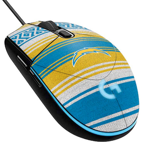 NFL Los Angeles Chargers Trailblazer G203 Prodigy RGB Wired Gaming Mouse Skin