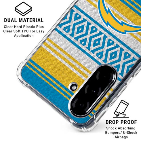 NFL Los Angeles Chargers Trailblazer Galaxy A36 5G Clear Case