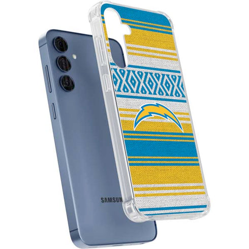 NFL Los Angeles Chargers Trailblazer Galaxy A55 5G Clear Case