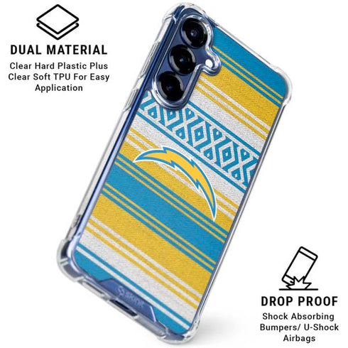 NFL Los Angeles Chargers Trailblazer Galaxy S25 Clear Case