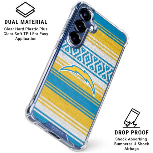 NFL Los Angeles Chargers Trailblazer Galaxy S25 Plus Clear Case