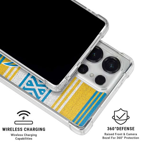 NFL Los Angeles Chargers Trailblazer Galaxy S25 Ultra Clear Case