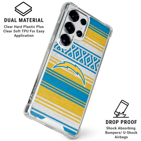 NFL Los Angeles Chargers Trailblazer Galaxy S25 Ultra Clear Case