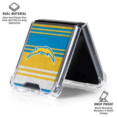 NFL Los Angeles Chargers Trailblazer Galaxy Z Flip6 Clear Case