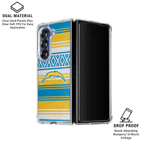 NFL Los Angeles Chargers Trailblazer Galaxy Z Fold6 Clear Case