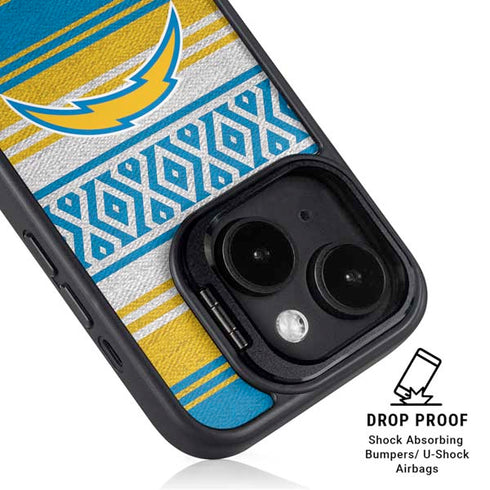 NFL Los Angeles Chargers Trailblazer iPhone 15 Kickstand Case