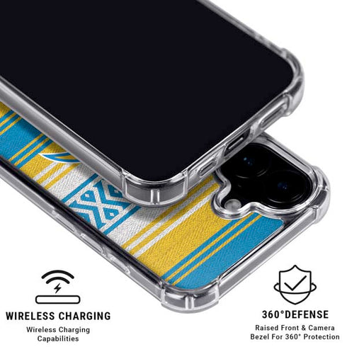 NFL Los Angeles Chargers Trailblazer iPhone 16 Clear Case